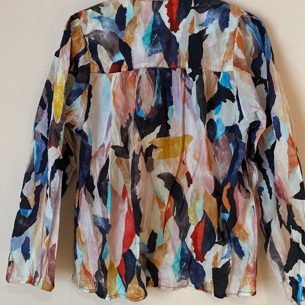 Maria Cher Violet multicolor cotton blouse - Picture 5 of 7